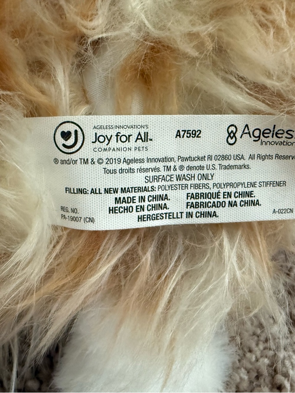 Joy For All Companion Pet orange tabby cat Works - Picture 5 of 7